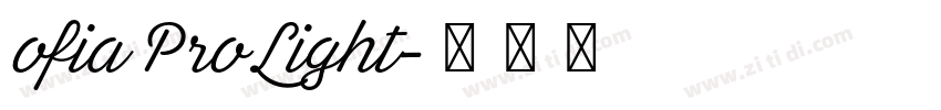 ofia Pro Light字体转换